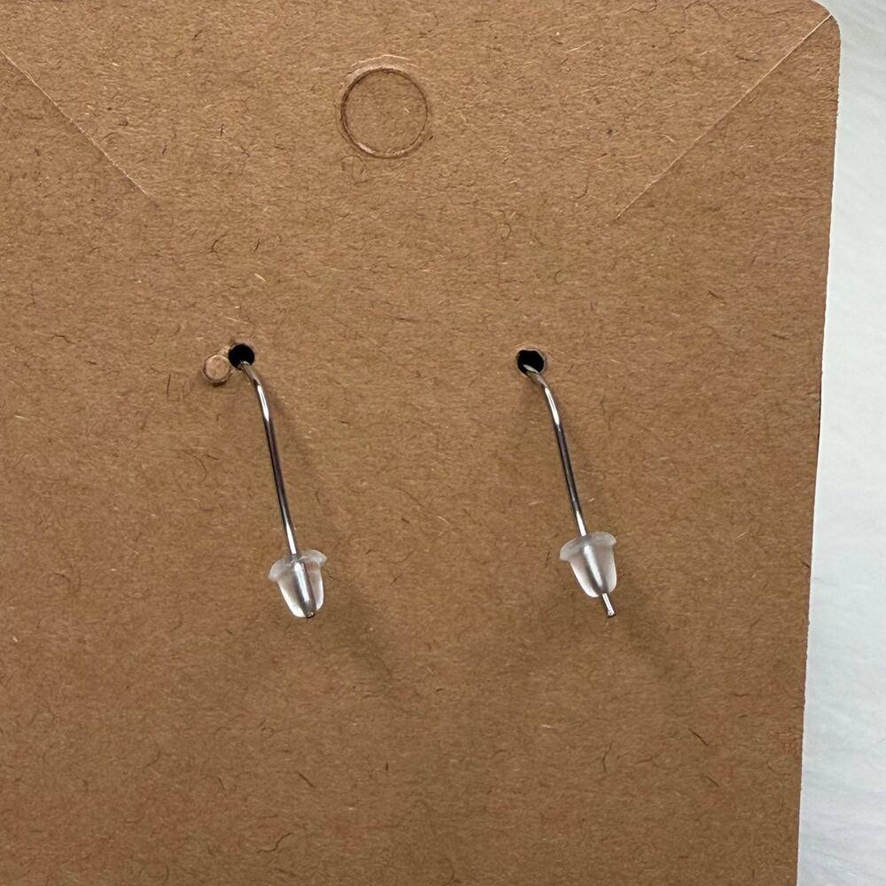 Cat with witch hat earrings stainless steel earring hooks - Picture 3 of 5